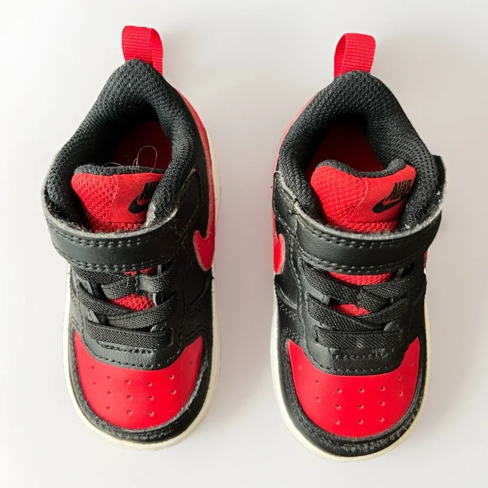 Nike Court Borough Low Recraft TD Toddler Shoes Size 5C Red Black‎ BQ5453-007